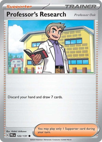 Professor's Research (122/131) [Professor Oak] [Scarlet & Violet: Prismatic Evolutions] - The Mythic Store | 24h Order Processing
