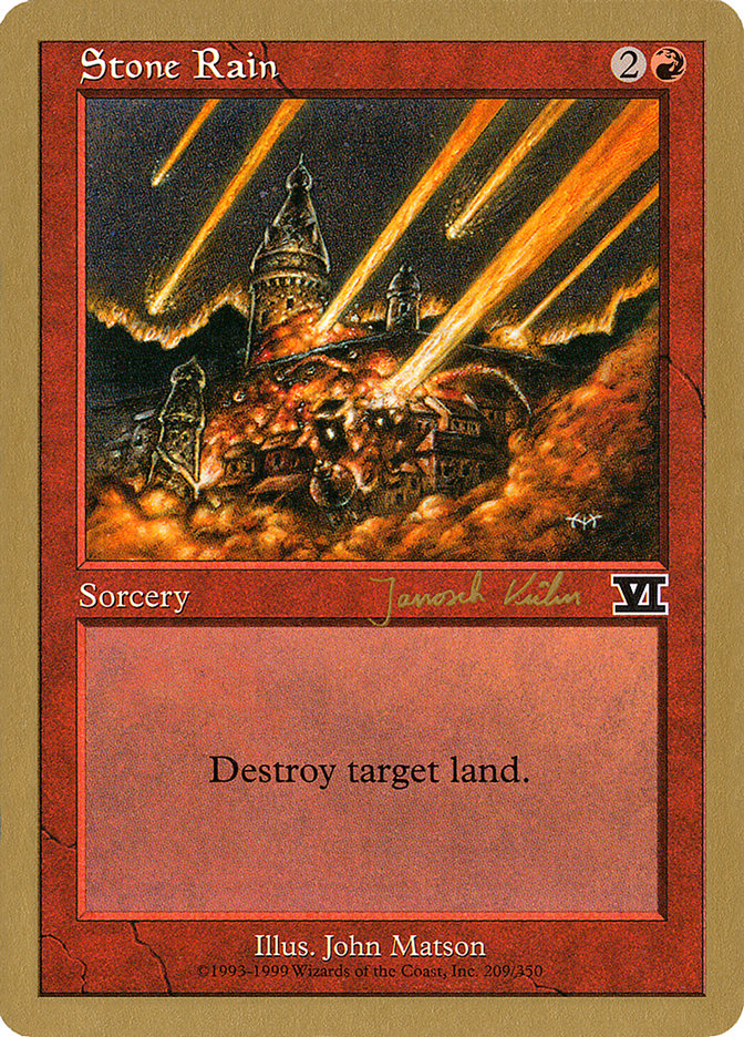 Stone Rain (Janosch Kuhn) [World Championship Decks 2000] - The Mythic Store | 24h Order Processing