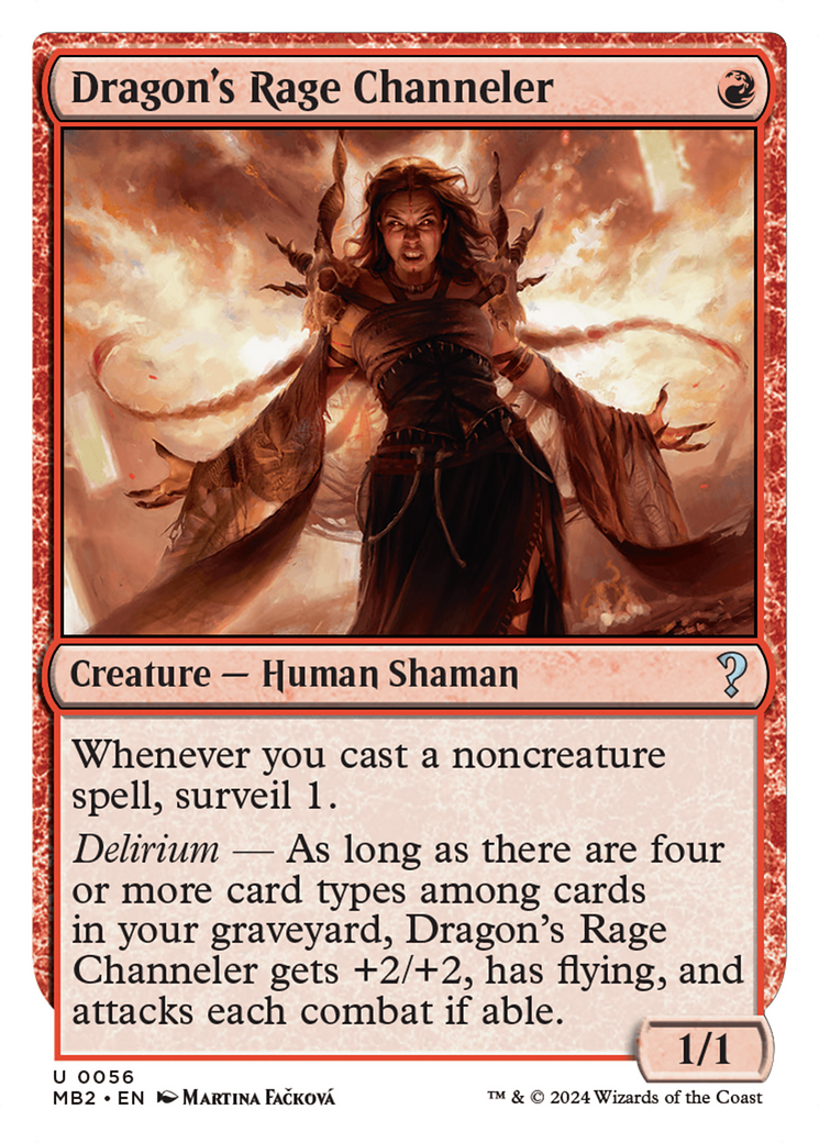 Dragon's Rage Channeler (White Border) [Mystery Booster 2] - The Mythic Store | 24h Order Processing