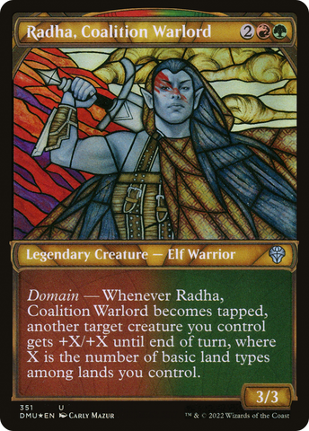 Radha, Coalition Warlord (Showcase Textured) [Dominaria United] - The Mythic Store | 24h Order Processing