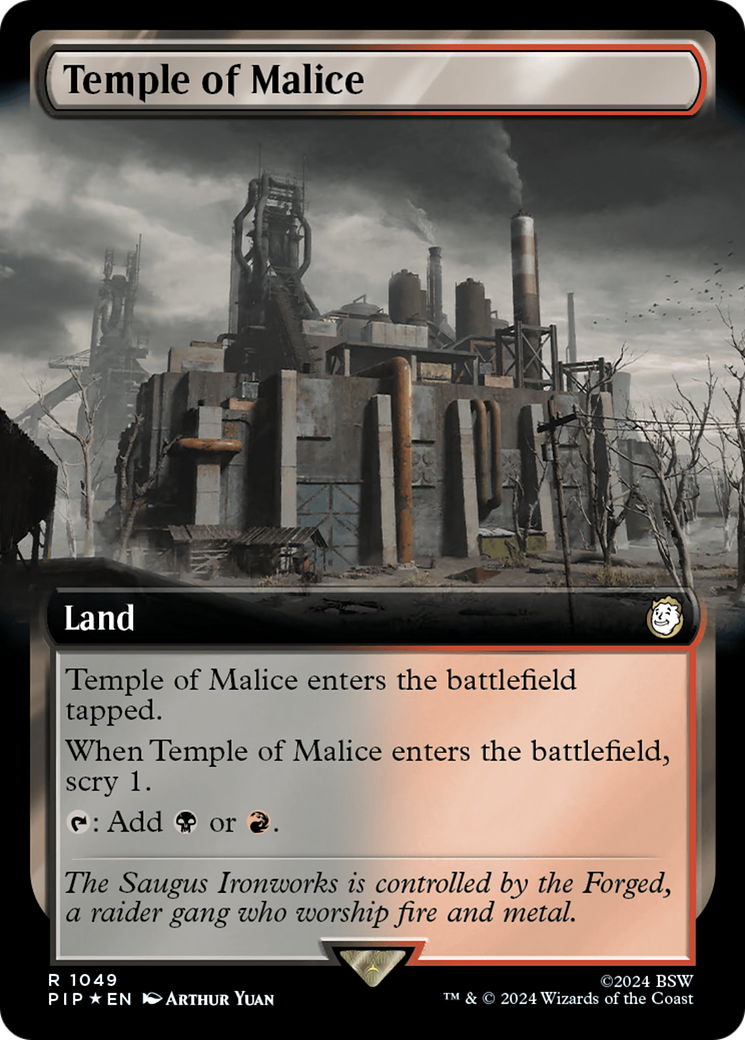 Temple of Malice (Extended Art) (Surge Foil) [Fallout] - The Mythic Store | 24h Order Processing