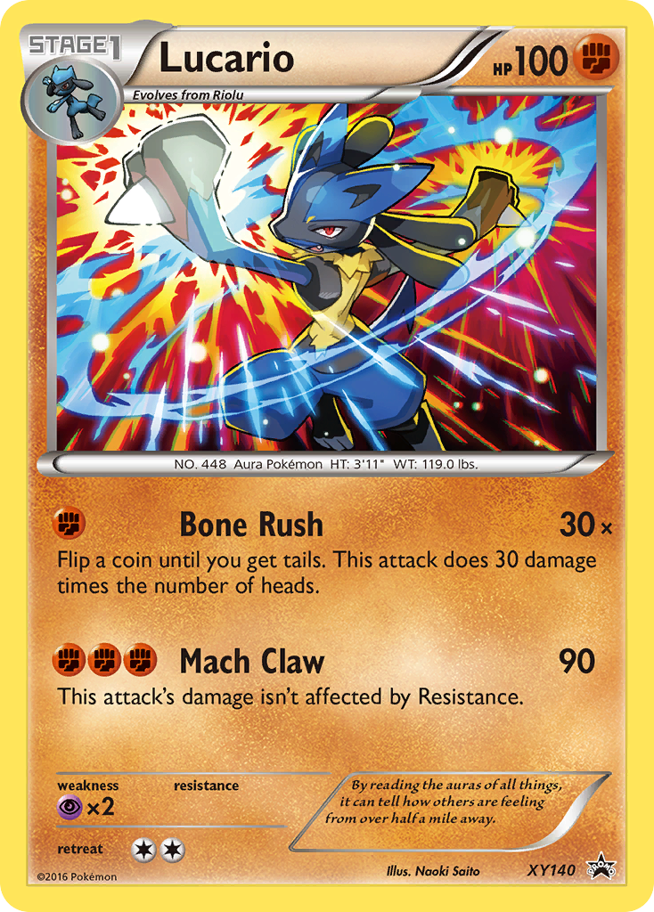 Lucario (XY140) [XY: Black Star Promos] - The Mythic Store | 24h Order Processing