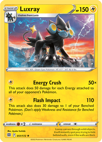 Luxray (051/172) [Sword & Shield: Brilliant Stars] - The Mythic Store | 24h Order Processing