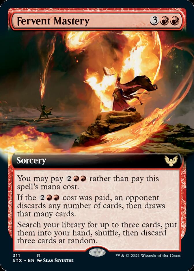 Fervent Mastery (Extended Art) [Strixhaven: School of Mages] - The Mythic Store | 24h Order Processing