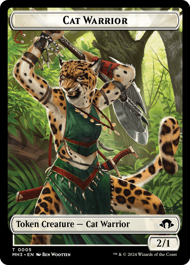 Cat Warrior Token [Modern Horizons 3 Tokens] - The Mythic Store | 24h Order Processing