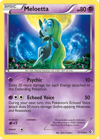 Meloetta (77/149) (Theme Deck Exclusive) [Black & White: Boundaries Crossed] - The Mythic Store | 24h Order Processing