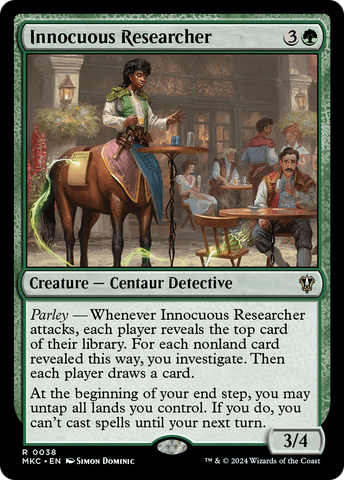Innocuous Researcher [Murders at Karlov Manor Commander] - The Mythic Store | 24h Order Processing