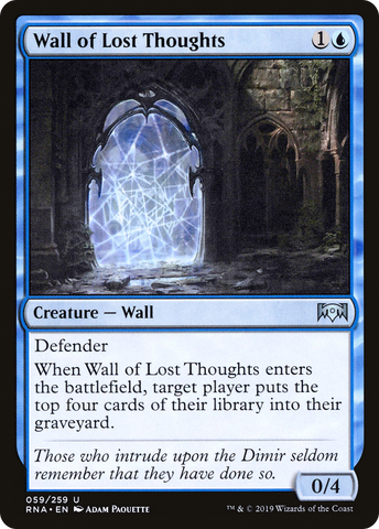 Wall of Lost Thoughts [Ravnica Allegiance] - The Mythic Store | 24h Order Processing
