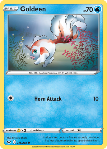 Goldeen (045/202) [Sword & Shield: Base Set] - The Mythic Store | 24h Order Processing