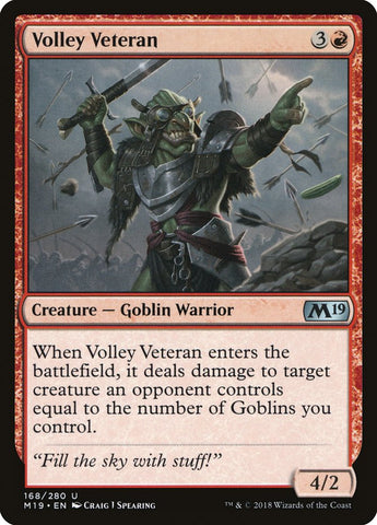 Volley Veteran [Core Set 2019] - The Mythic Store | 24h Order Processing