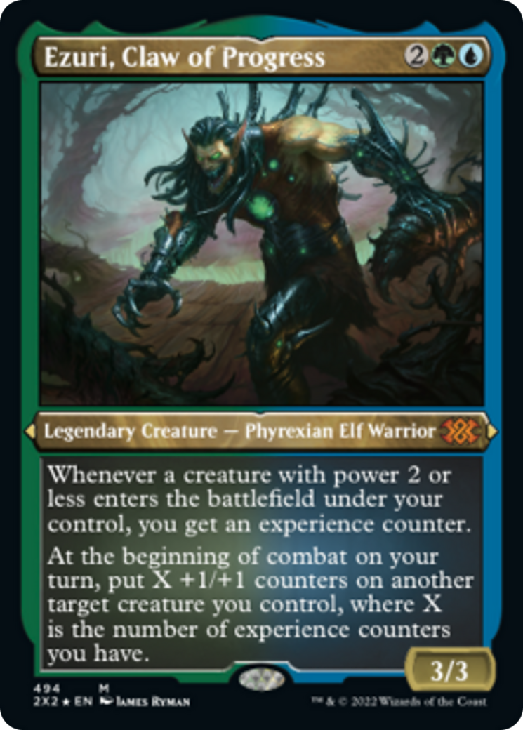 Ezuri, Claw of Progress (Foil Etched) [Double Masters 2022] - The Mythic Store | 24h Order Processing
