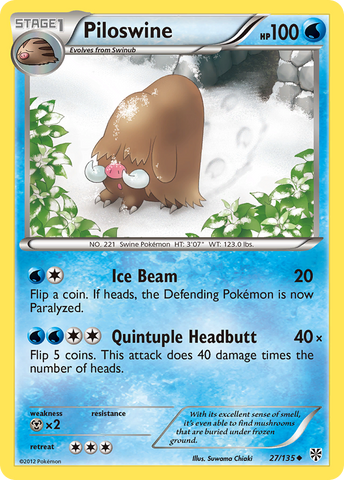 Piloswine (27/135) [Black & White: Plasma Storm] - The Mythic Store | 24h Order Processing