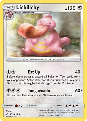 Lickilicky (153/214) [Sun & Moon: Unbroken Bonds] - The Mythic Store | 24h Order Processing