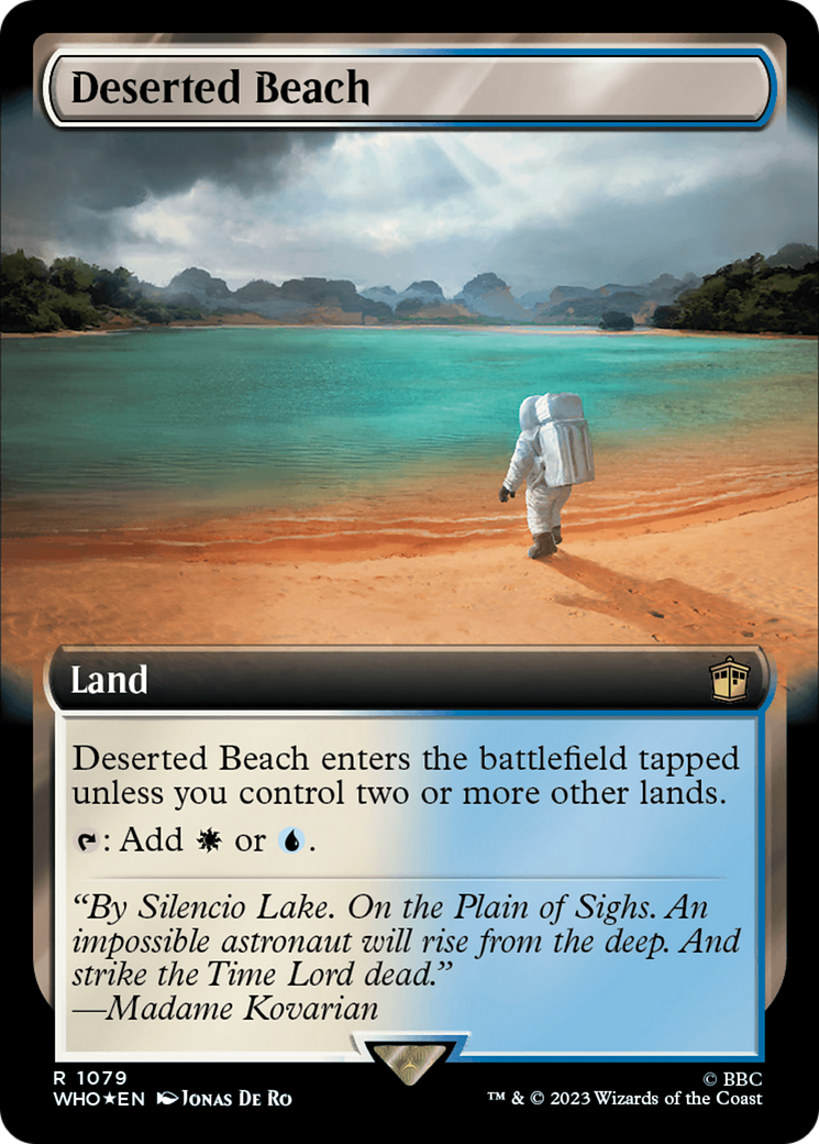 Deserted Beach (Extended Art) (Surge Foil) [Doctor Who] - The Mythic Store | 24h Order Processing