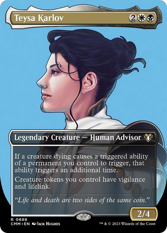 Teysa Karlov (Borderless Profile) [Commander Masters] - The Mythic Store | 24h Order Processing