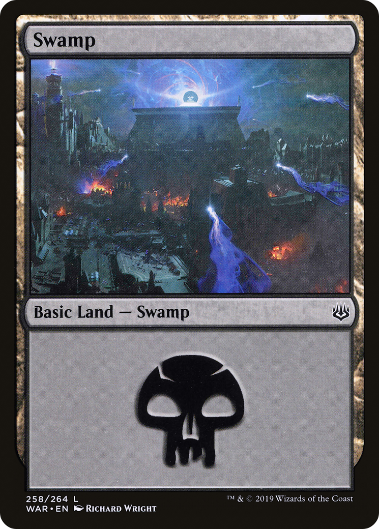 Swamp (258) [War of the Spark] - The Mythic Store | 24h Order Processing