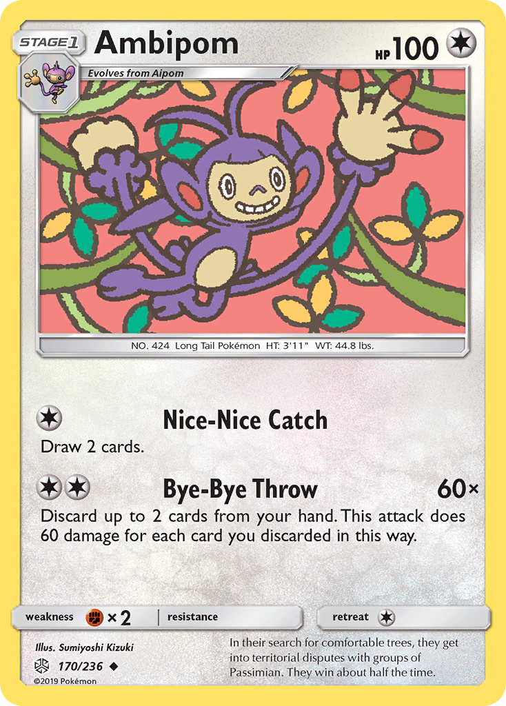 Ambipom (170/236) [Sun & Moon: Cosmic Eclipse] - The Mythic Store | 24h Order Processing