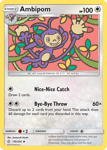 Ambipom (170/236) [Sun & Moon: Cosmic Eclipse] - The Mythic Store | 24h Order Processing