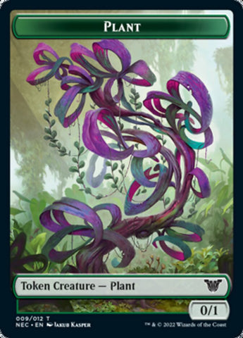 Plant // Treasure Double-Sided Token [Kamigawa: Neon Dynasty Commander Tokens] - The Mythic Store | 24h Order Processing