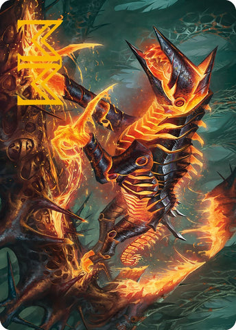 Kuldotha Cackler Art Card (Gold-Stamped Signature) [Phyrexia: All Will Be One Art Series] - The Mythic Store | 24h Order Processing