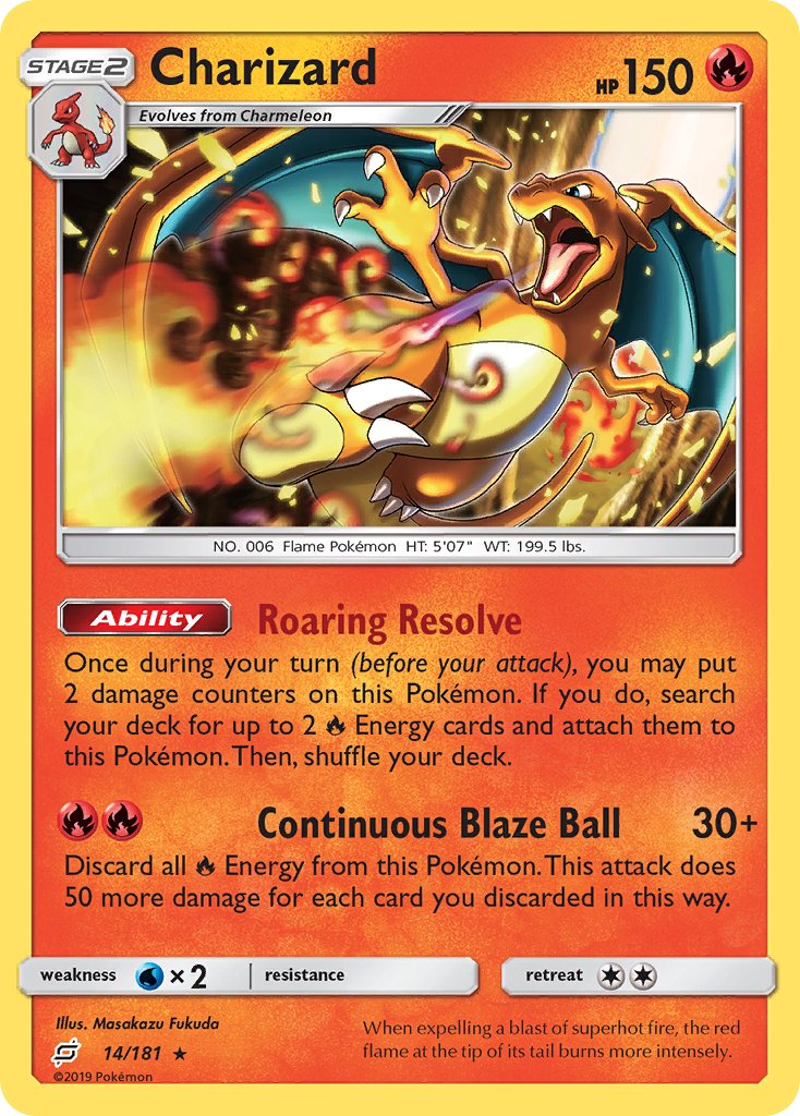 Charizard (14/181) (Theme Deck Exclusive) [Sun & Moon: Team Up] - The Mythic Store | 24h Order Processing
