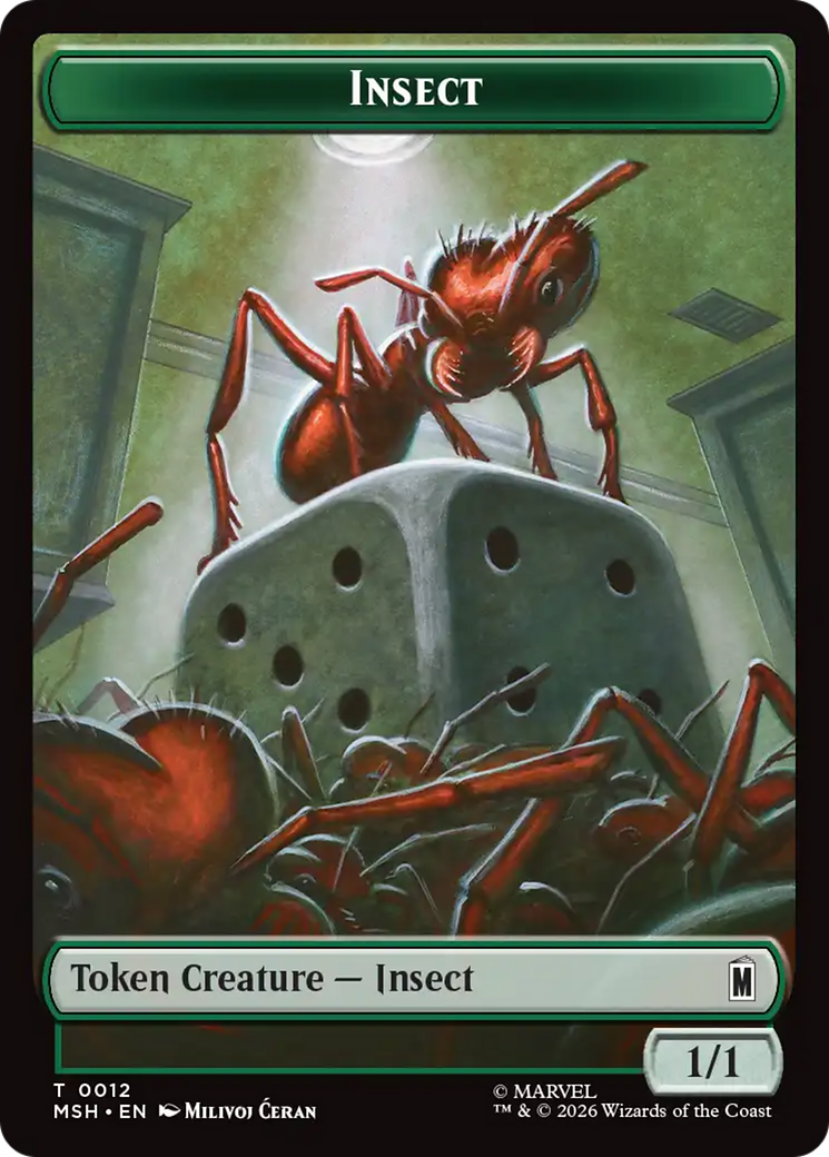 Insect // Clue Double-Sided Token [Marvel Super Heroes Tokens] - The Mythic Store | 24h Order Processing