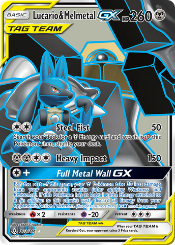 Lucario & Melmetal GX (203/214) [Sun & Moon: Unbroken Bonds] - The Mythic Store | 24h Order Processing