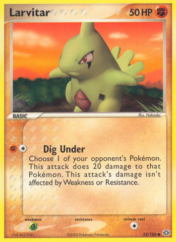 Larvitar (52/106) [EX: Emerald] - The Mythic Store | 24h Order Processing