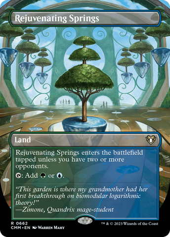 Rejuvenating Springs (Borderless Alternate Art) [Commander Masters] - The Mythic Store | 24h Order Processing