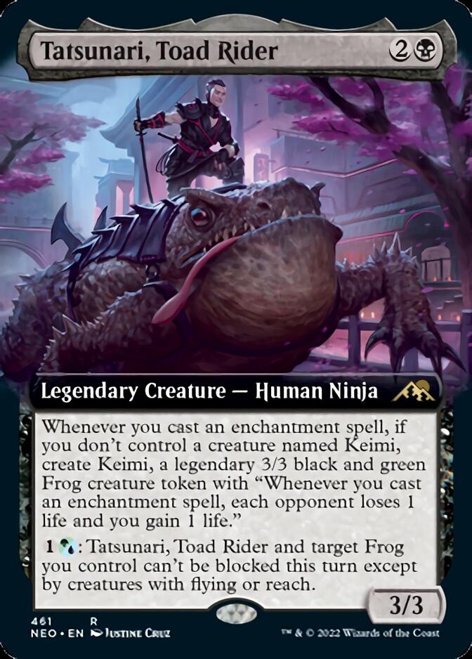 Tatsunari, Toad Rider (Extended Art) [Kamigawa: Neon Dynasty] - The Mythic Store | 24h Order Processing