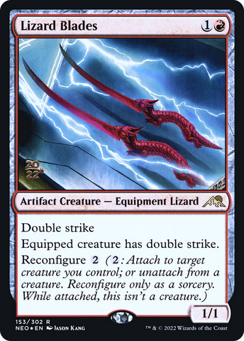 Lizard Blades [Kamigawa: Neon Dynasty Prerelease Promos] - The Mythic Store | 24h Order Processing