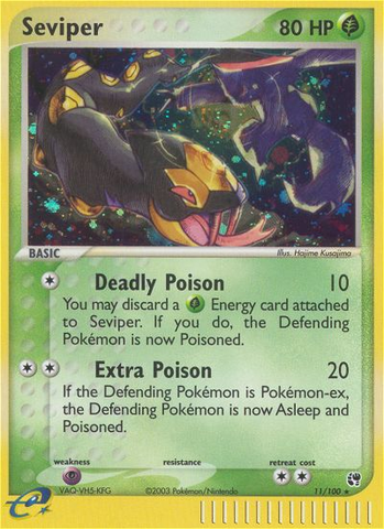 Seviper (11/100) [EX: Sandstorm] - The Mythic Store | 24h Order Processing