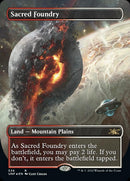 Sacred Foundry (Borderless) (Galaxy Foil) [Unfinity] - The Mythic Store | 24h Order Processing