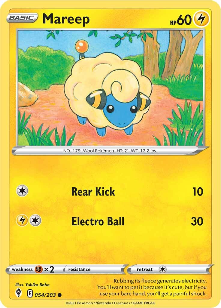 Mareep (054/203) [Sword & Shield: Evolving Skies] - The Mythic Store | 24h Order Processing