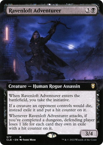Ravenloft Adventurer (Extended Art) [Commander Legends: Battle for Baldur's Gate] - The Mythic Store | 24h Order Processing