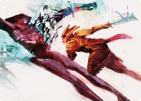 Hexgold Slash Art Card [Phyrexia: All Will Be One Art Series] - The Mythic Store | 24h Order Processing