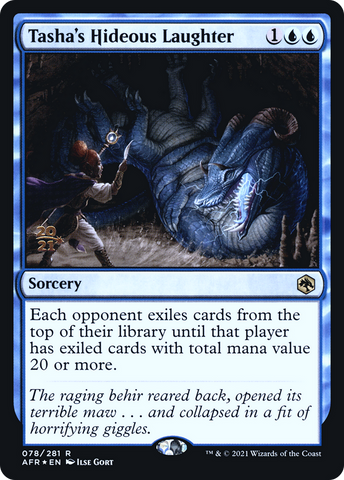 Tasha's Hideous Laughter [Dungeons & Dragons: Adventures in the Forgotten Realms Prerelease Promos] - The Mythic Store | 24h Order Processing