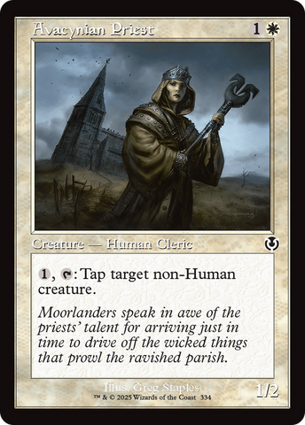 Avacynian Priest (Retro Frame) [Innistrad Remastered] - The Mythic Store | 24h Order Processing