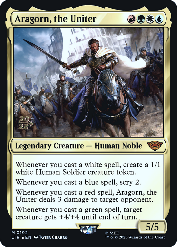 Aragorn, the Uniter [The Lord of the Rings: Tales of Middle-Earth Prerelease Promos] - The Mythic Store | 24h Order Processing