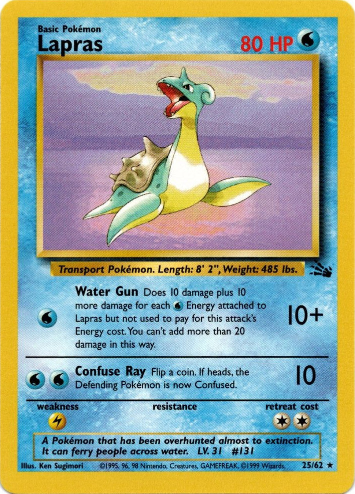 Lapras (25/62) [Fossil Unlimited] - The Mythic Store | 24h Order Processing