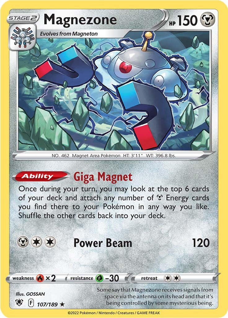Magnezone (107/189) (Theme Deck Exclusive) [Sword & Shield: Astral Radiance] - The Mythic Store | 24h Order Processing