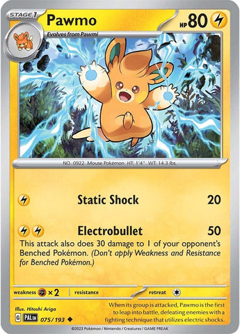 Pawmo (075/193) [Scarlet & Violet: Paldea Evolved] - The Mythic Store | 24h Order Processing