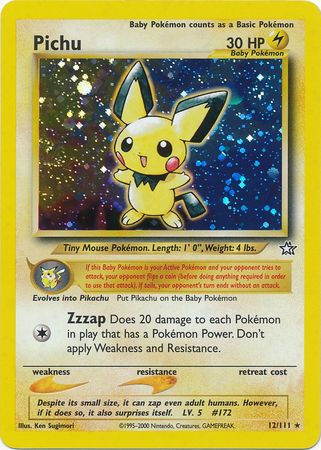 Pichu (12/111) [Neo Genesis Unlimited] - The Mythic Store | 24h Order Processing