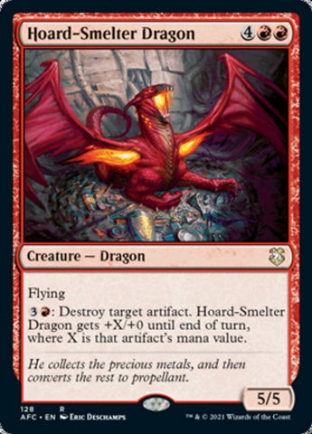 Hoard-Smelter Dragon [Dungeons & Dragons: Adventures in the Forgotten Realms Commander] - The Mythic Store | 24h Order Processing