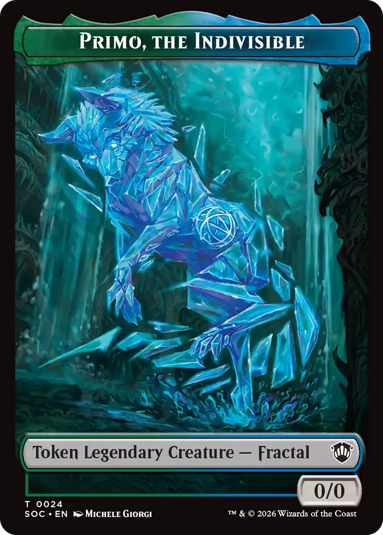 Beast // Primo, The Indivisible Double-Sided Token [Secrets of Strixhaven Commander Tokens] - The Mythic Store | 24h Order Processing