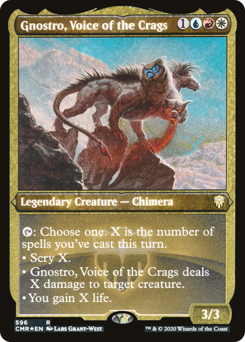 Gnostro, Voice of the Crags (Etched) [Commander Legends] - The Mythic Store | 24h Order Processing