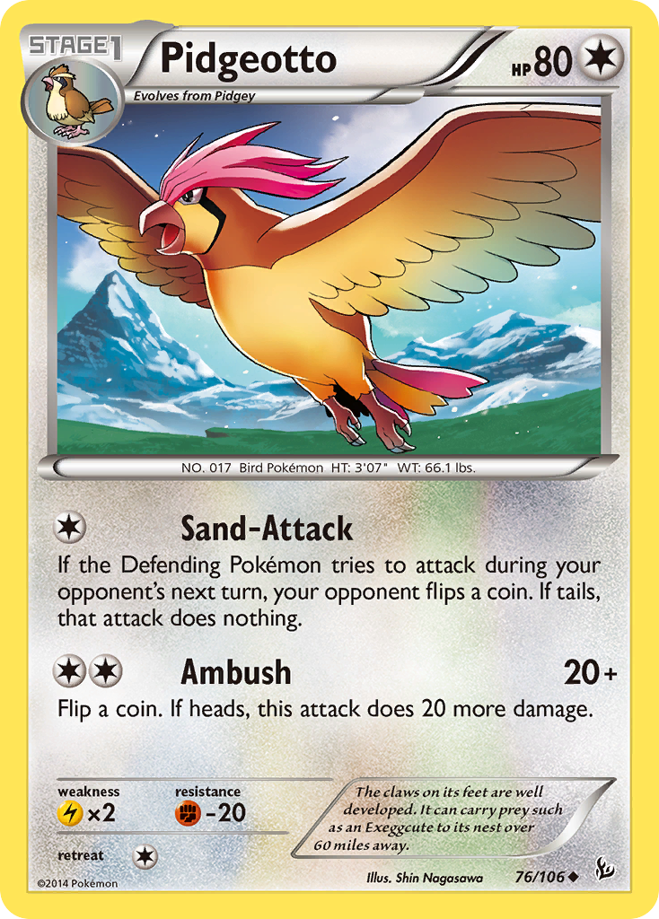 Pidgeotto (76/106) [XY: Flashfire] - The Mythic Store | 24h Order Processing