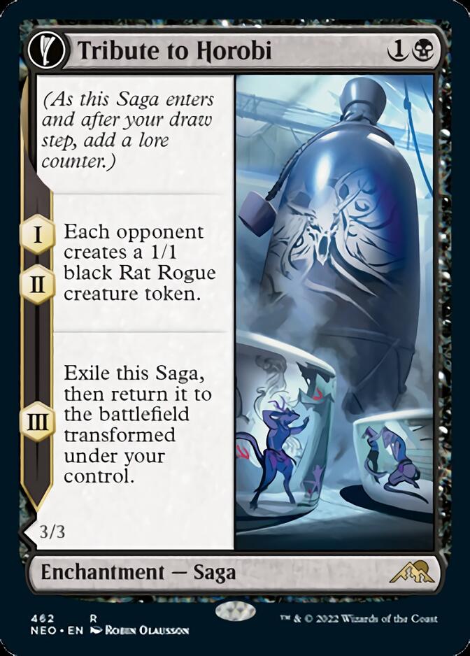 Tribute to Horobi // Echo of Death's Wail (Extended Art) [Kamigawa: Neon Dynasty] - The Mythic Store | 24h Order Processing