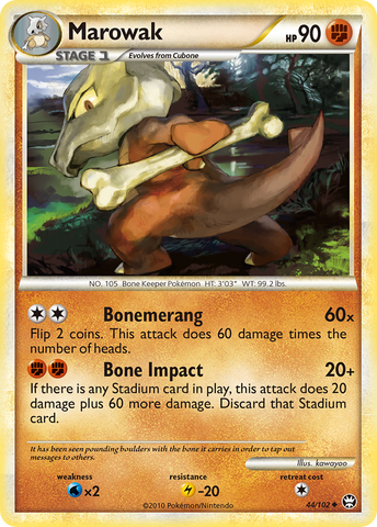 Marowak (44/102) [HeartGold & SoulSilver: Triumphant] - The Mythic Store | 24h Order Processing