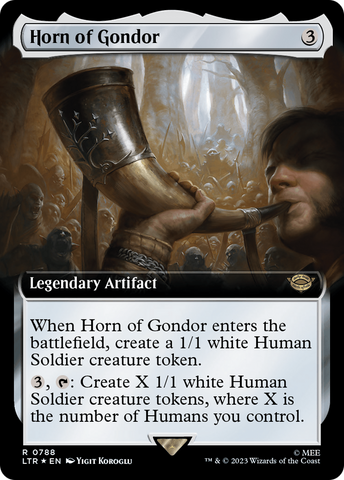Horn of Gondor (Extended Art) (Surge Foil) [The Lord of the Rings: Tales of Middle-Earth] - The Mythic Store | 24h Order Processing